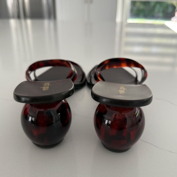 Cult Gaia Tyra Jenna Strappy Spherical Heel Tortoise Strap Sandal Spring Summer - Picture 3 of 7